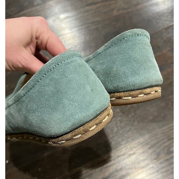 Sabahs Women’s 41 (US 9) Marmaris Suede Blue/ Teal Flats- Handmade Turkey - Picture 9 of 11